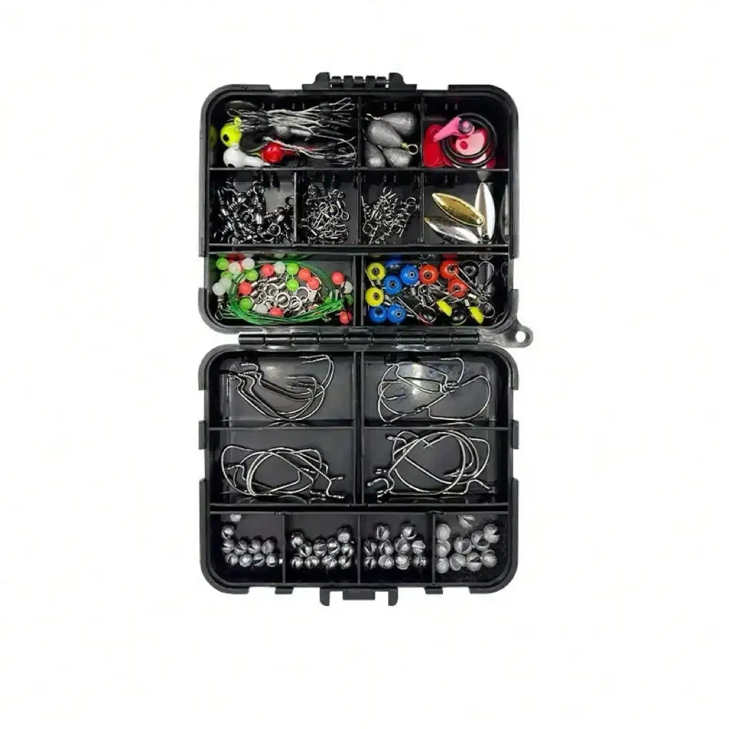 264Pcs Ultimate Lure Fishing Tackle Set Portable Kit With Crank Hooks