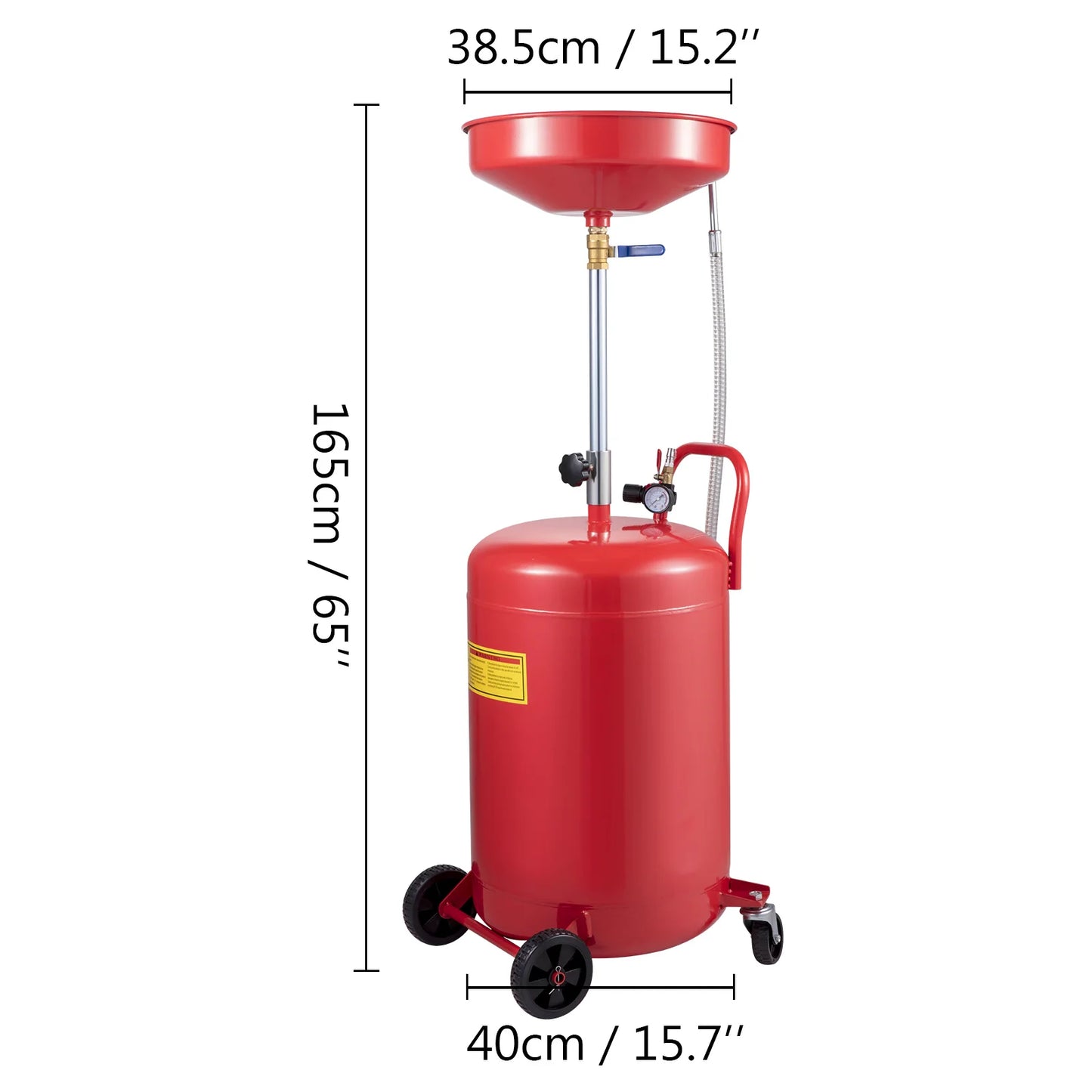 SucceBuy Waste Oil Drain Tank Air Drainer With Pressure Regulating Valve