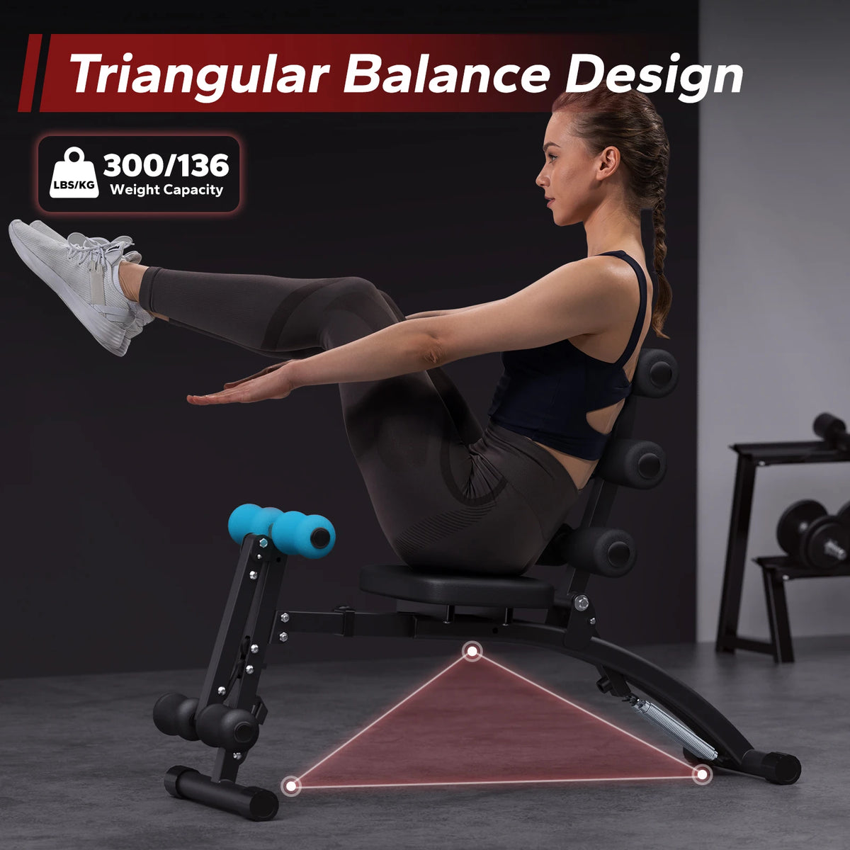 MERACH Adjustable Ab Trainer Machine for Home Gym Core Workouts
