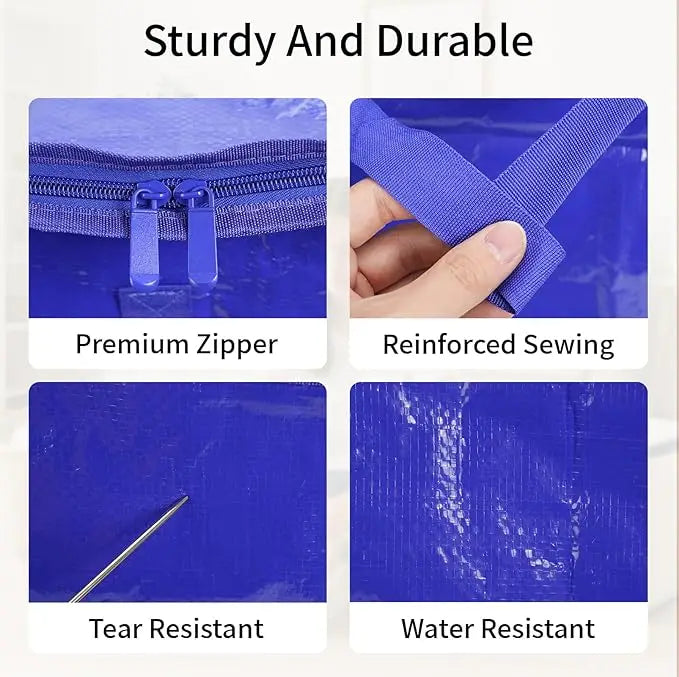 Heavy Duty Moving Bags With Zippers And Carrying Handles