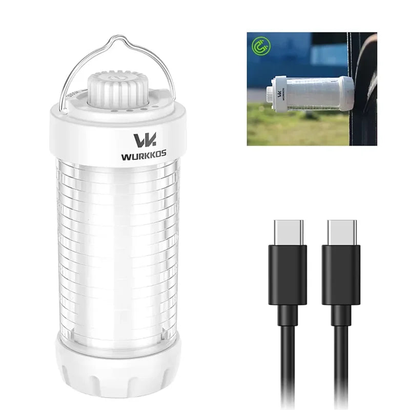 Wurkkos CL01 Mini RGB 360° Flashlight 550 Lumens 21700 Rechargeable LED Flashlight Camping Light Power Bank Waterproof