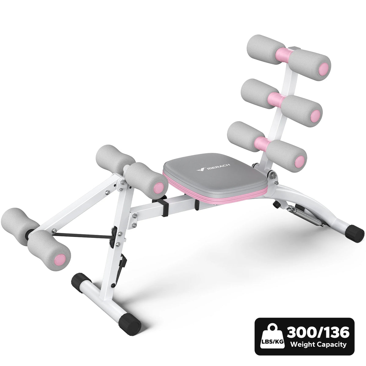 MERACH Adjustable Ab Trainer Machine for Home Gym Core Workouts