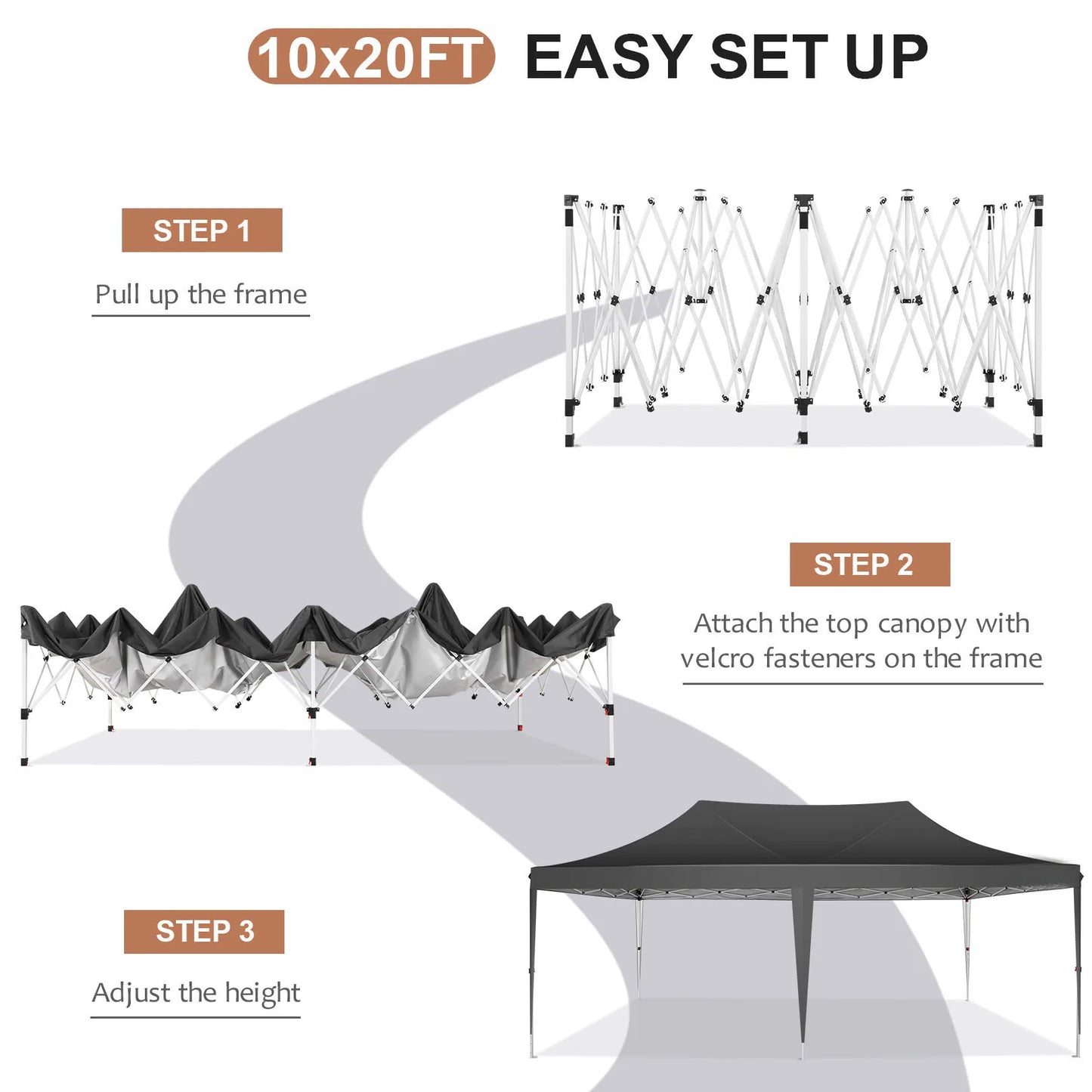 COBIZI Pop Up Canopy Gazebo With Six Sidewalls For Outdoor Events