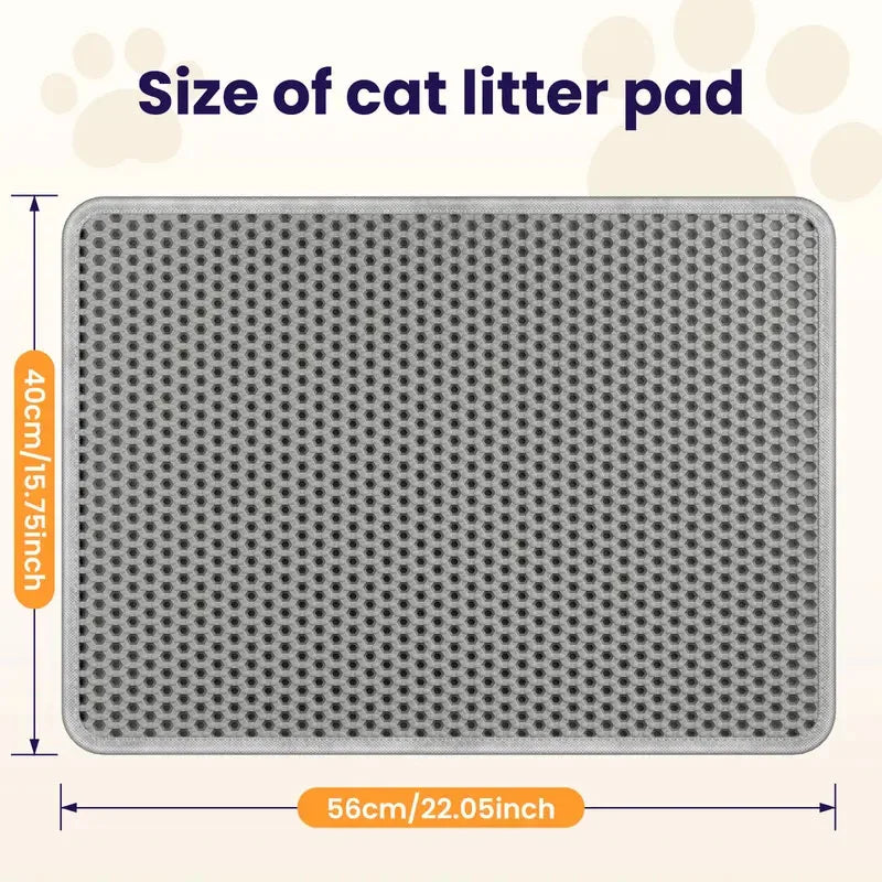 Foldable Eva Cat Litter Mat Double Layer Waterproof Pet Guard
