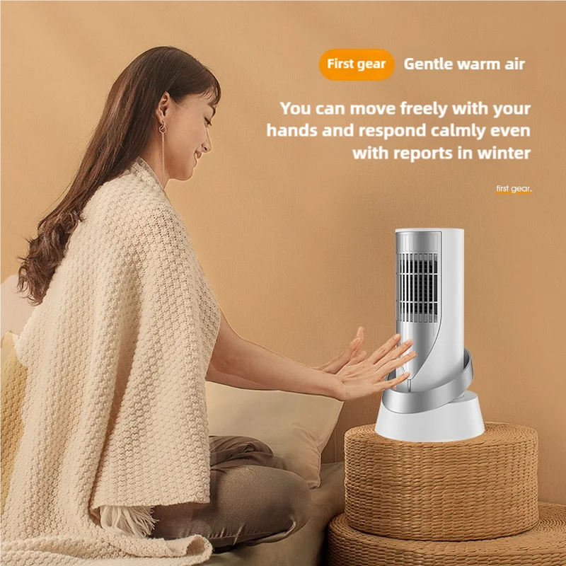 Portable Ceramic Space Heater With Ptc Heating And Safety Protection