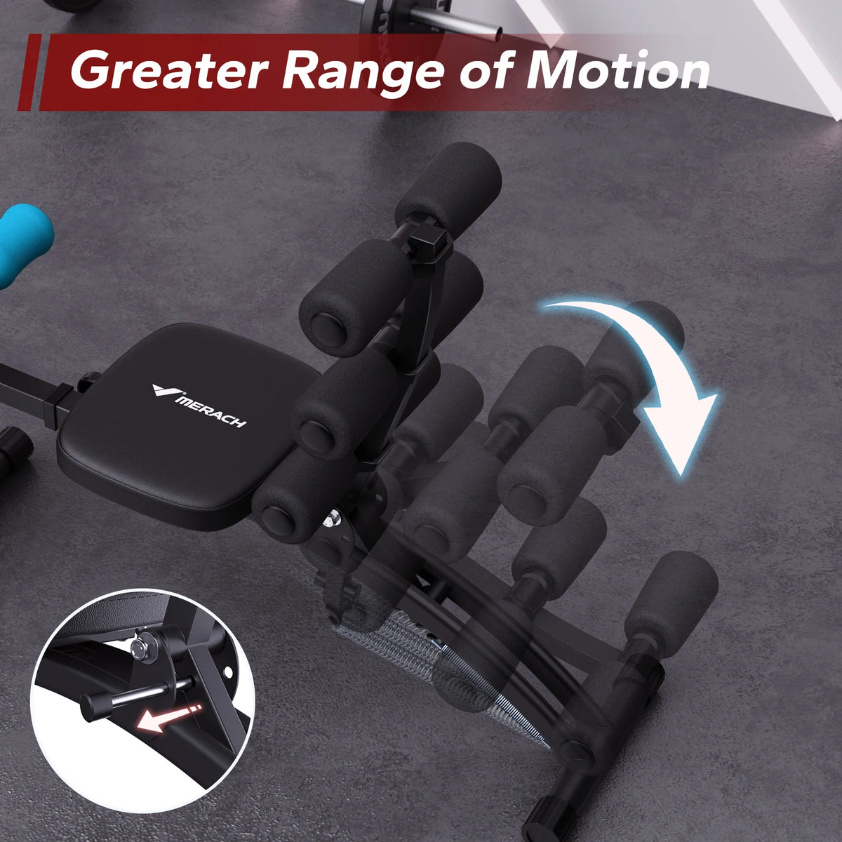 MERACH Adjustable Ab Trainer Machine for Home Gym Core Workouts