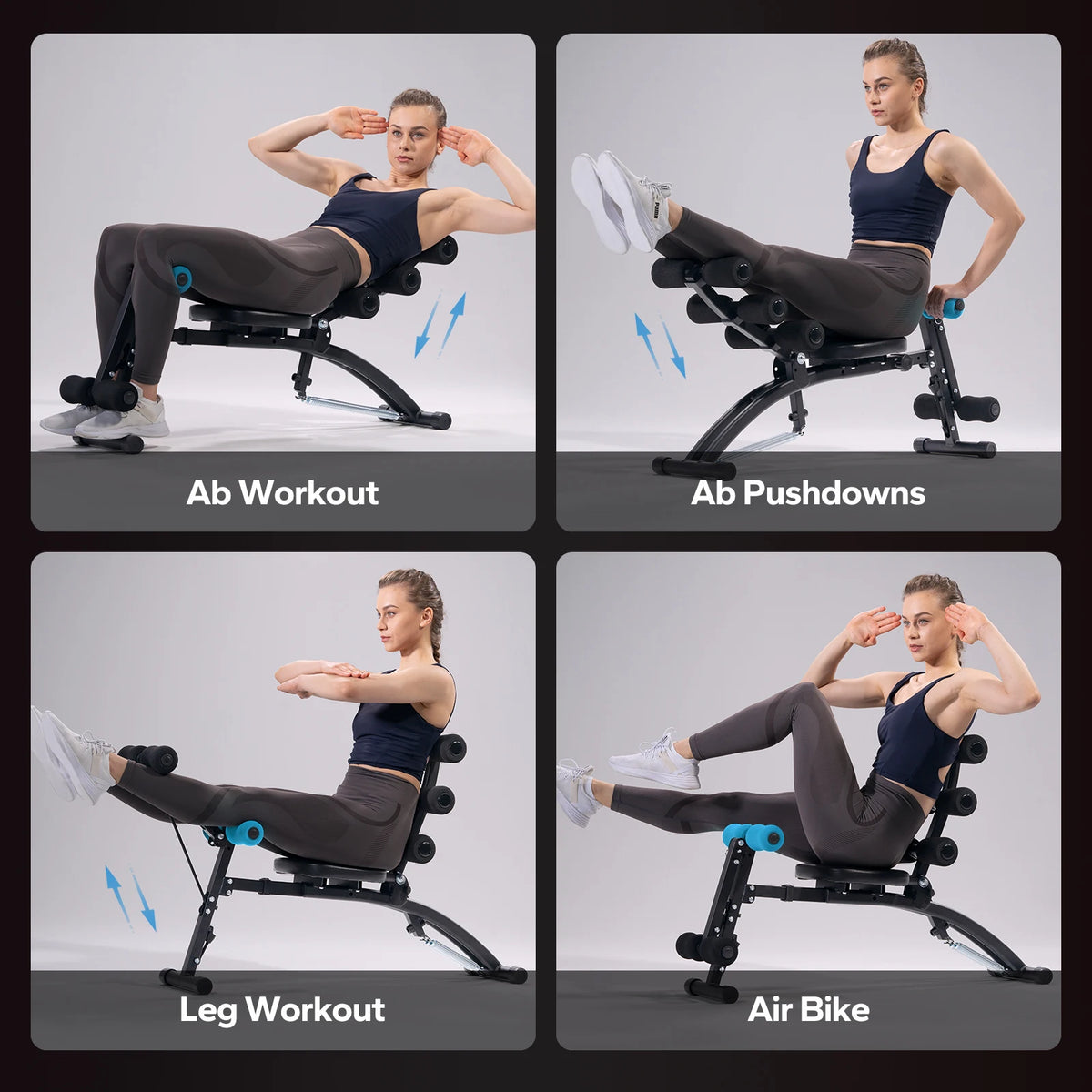 MERACH Adjustable Ab Trainer Machine for Home Gym Core Workouts