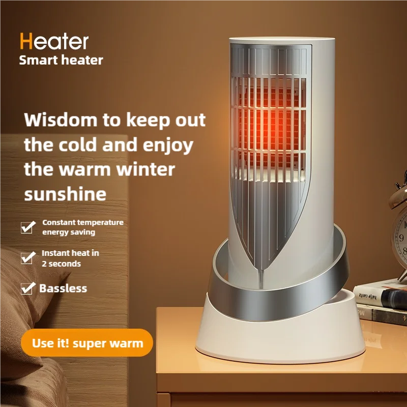Portable Ceramic Space Heater With Ptc Heating And Safety Protection