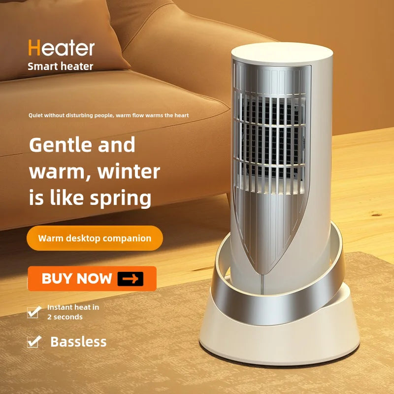 Portable Ceramic Space Heater With Ptc Heating And Safety Protection