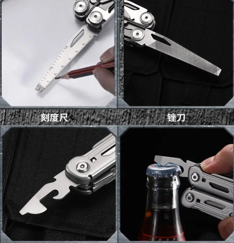 Daicamping DL10 Folding Multitool Pliers Knife Emergency Survival Tool