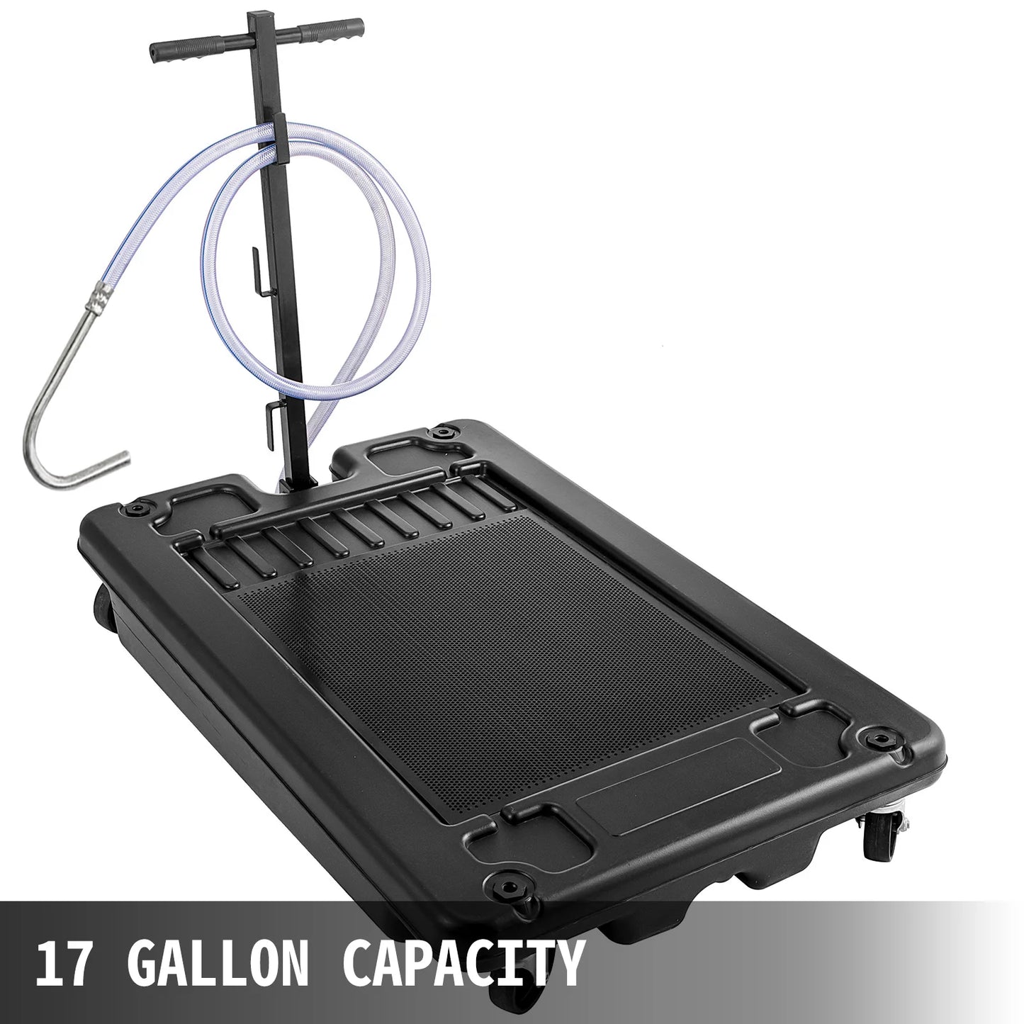 Low Profile Oil Drain Pan 17 Gallon With Electric Pump