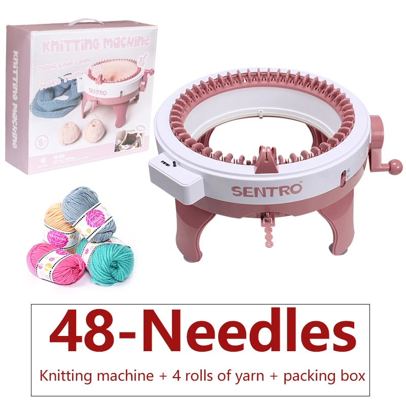 Dual Knit Loom Machine 48 Needle Crafting Kit For Hats