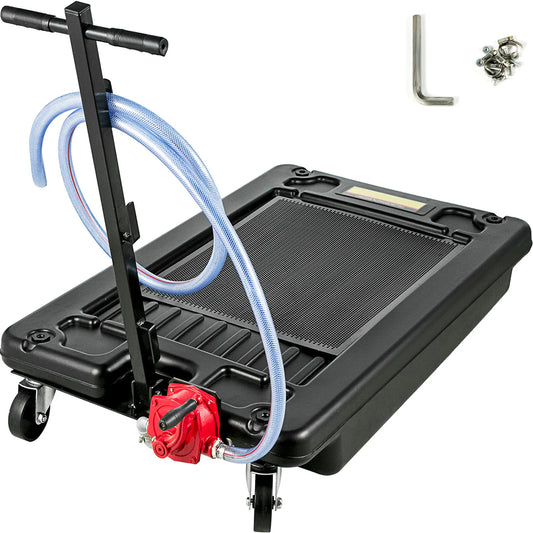 Low Profile Oil Drain Pan 17 Gallon With Electric Pump