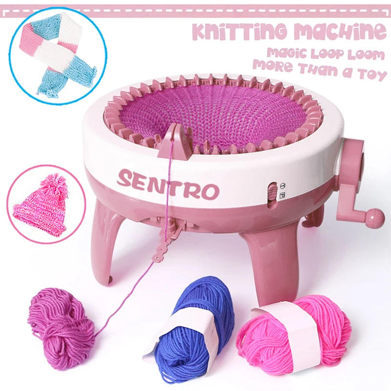 Dual Knit Loom Machine 48 Needle Crafting Kit For Hats