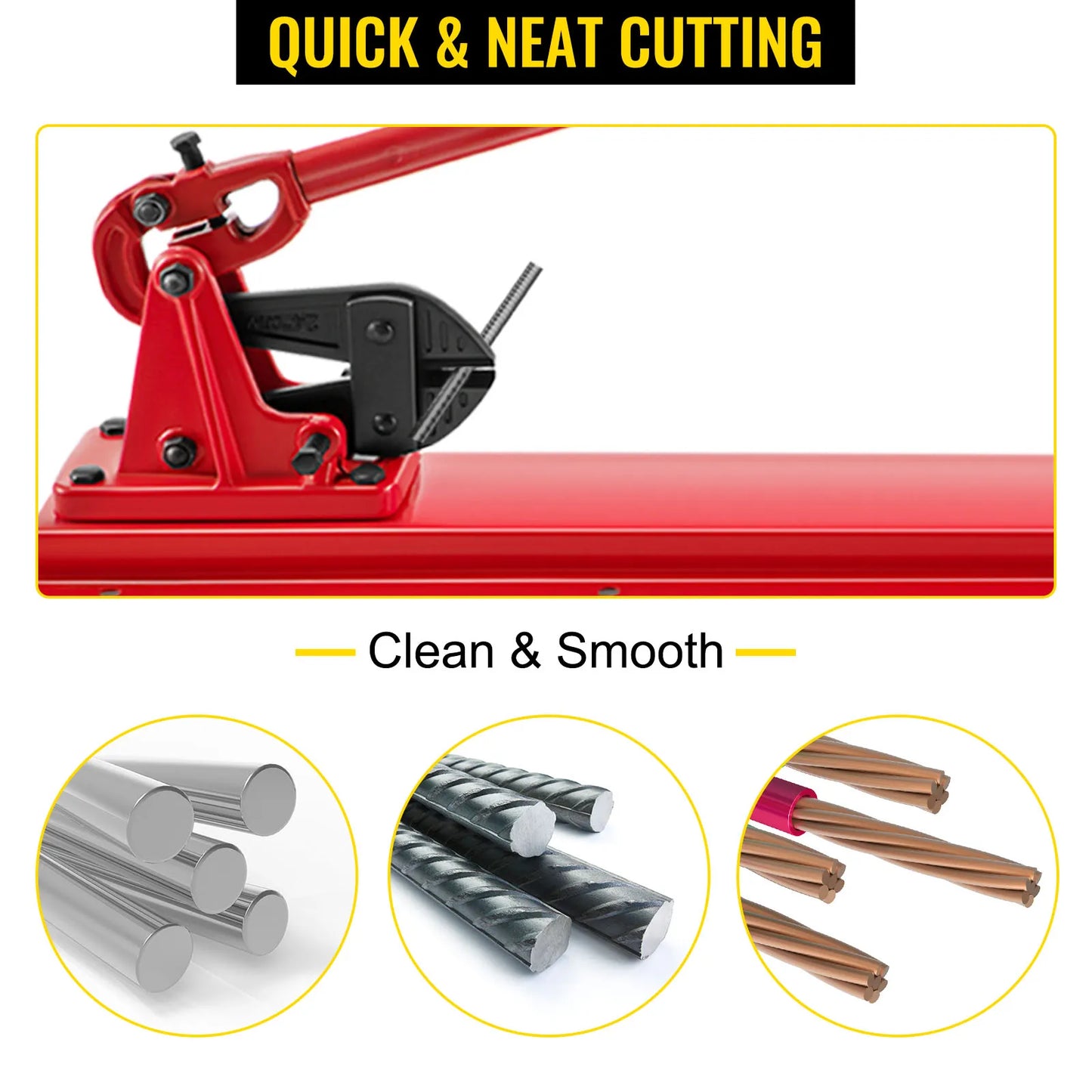 Hand Swager Tool Wire Rope Crimping Cutter Head Bolt Cutter