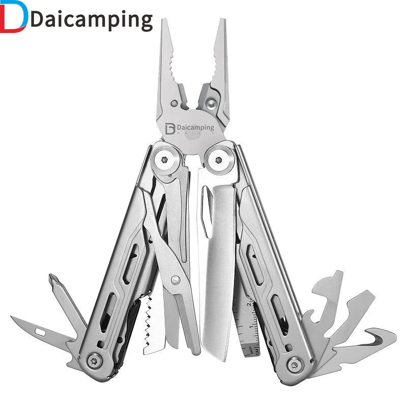 Daicamping DL10 Folding Multitool Pliers Knife Emergency Survival Tool