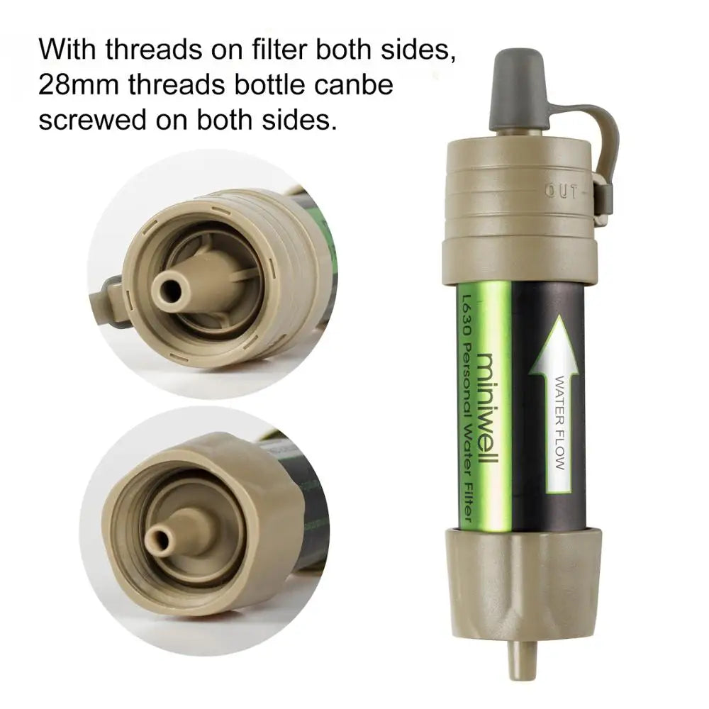 L630 Personal Camping Water Purification Straw for Survival and Emergency