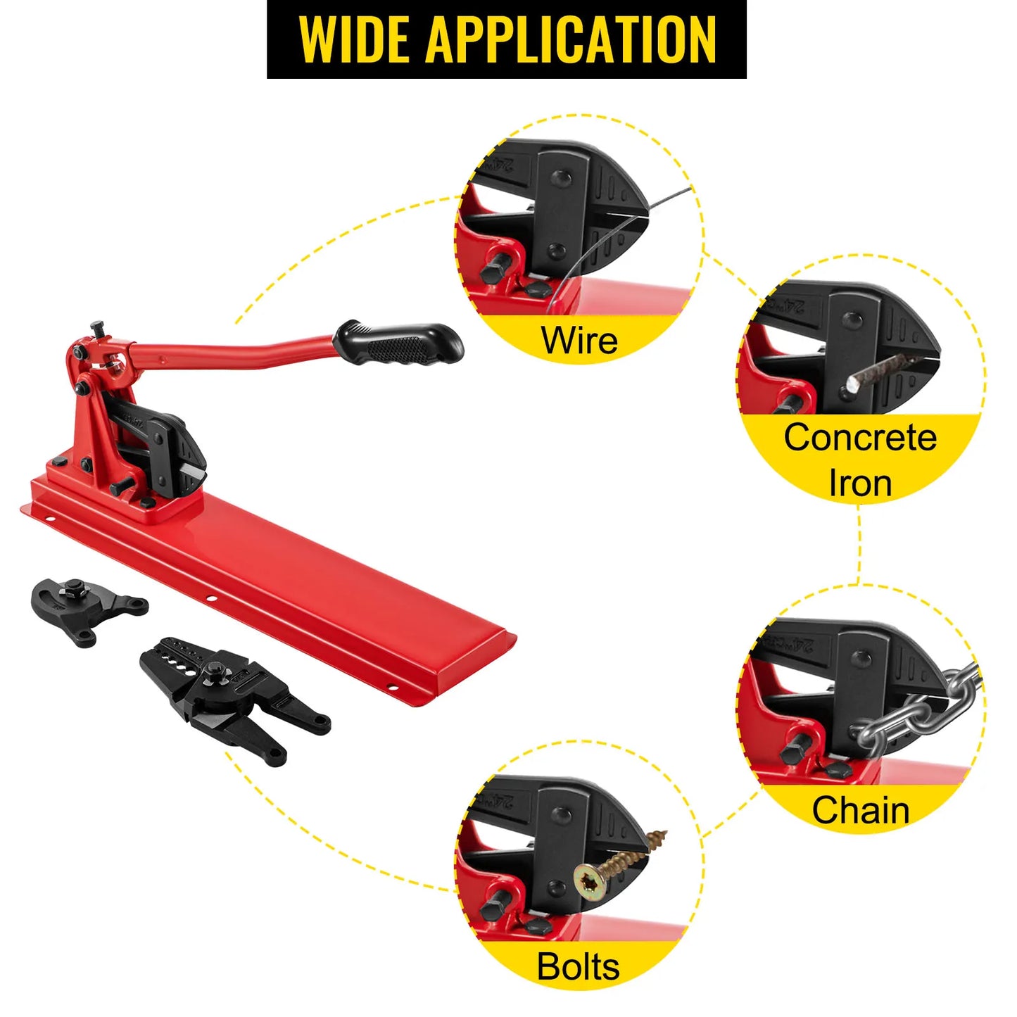 Hand Swager Tool Wire Rope Crimping Cutter Head Bolt Cutter