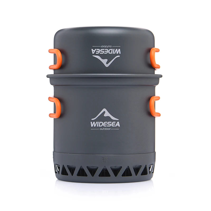 Widesea Portable Camping Cookware Set With Pot Kettle And Utensils