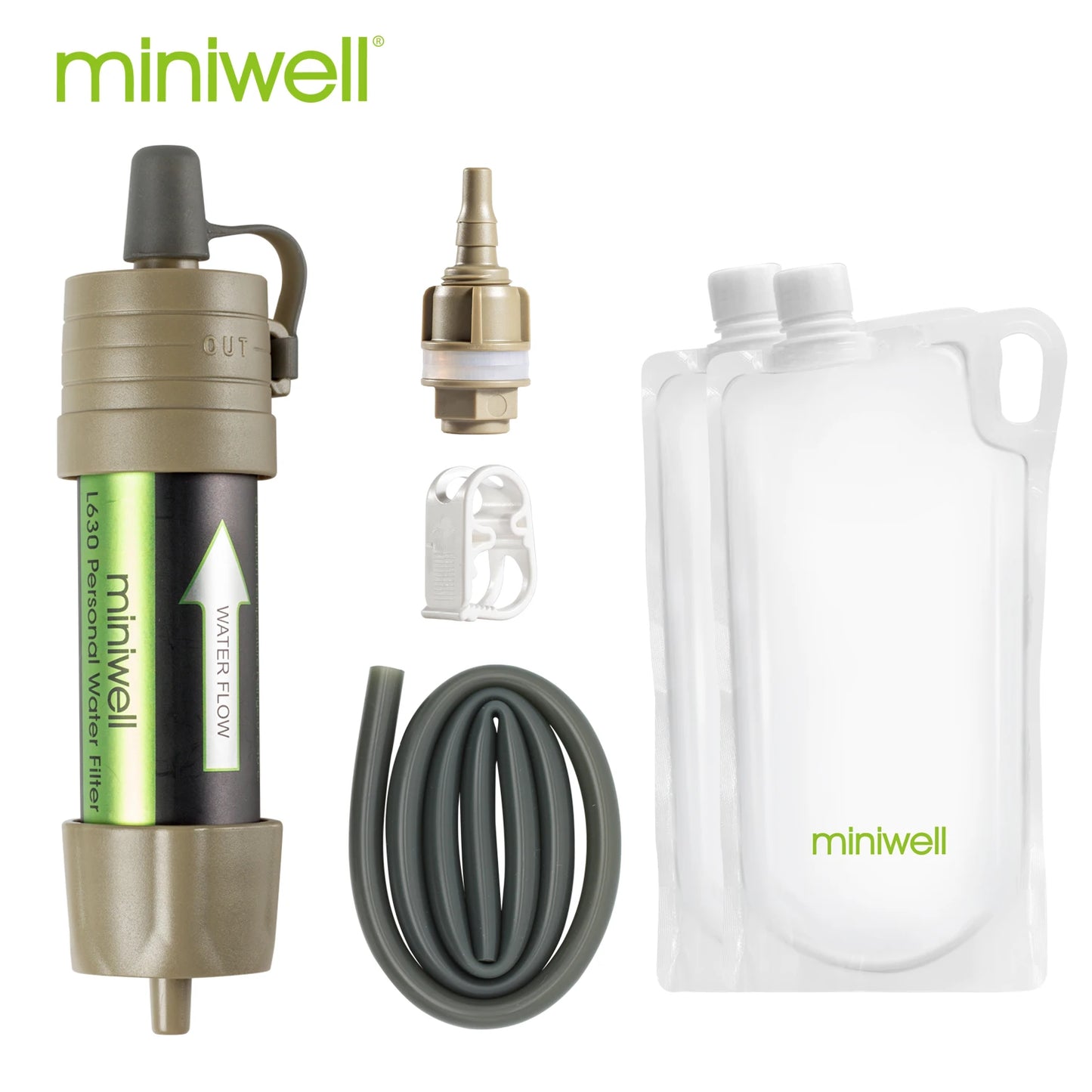 L630 Personal Camping Water Purification Straw for Survival and Emergency