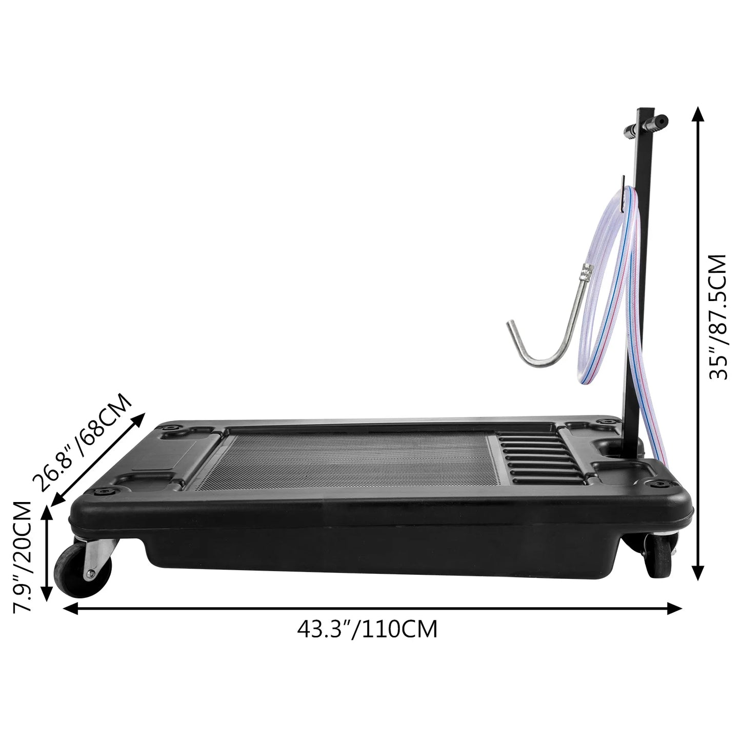 Low Profile Oil Drain Pan 17 Gallon With Electric Pump