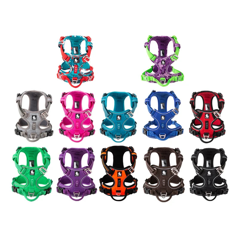 Truelove Reflective Adjustable Nylon Dog Harness For Walking