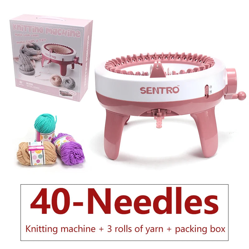 Dual Knit Loom Machine 48 Needle Crafting Kit For Hats