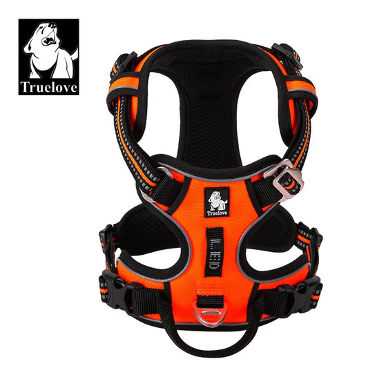 Truelove Reflective Adjustable Nylon Dog Harness For Walking