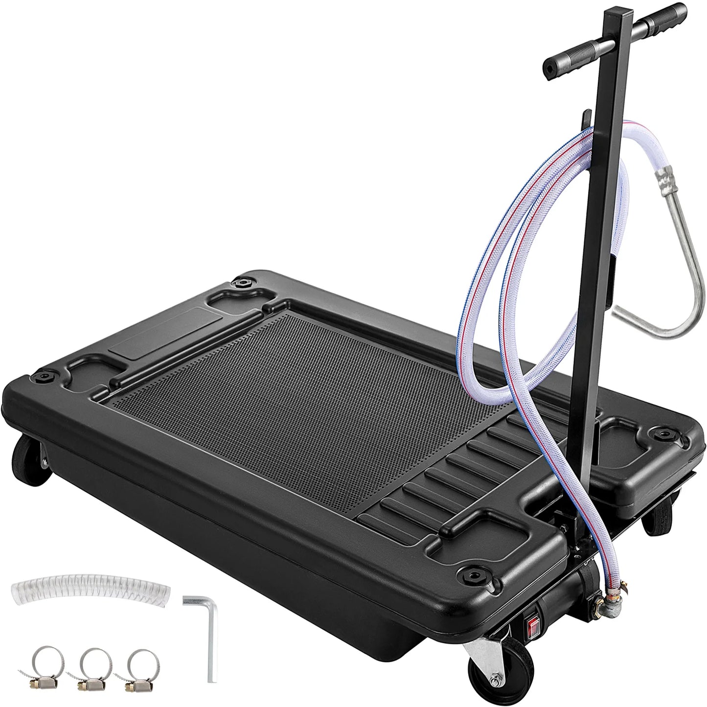 Low Profile Oil Drain Pan 17 Gallon With Electric Pump