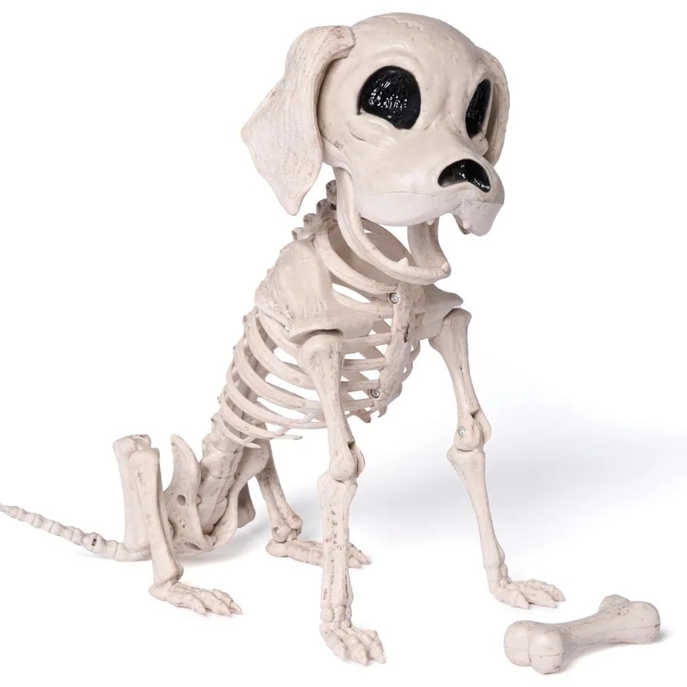 Realistic Posable Halloween Dog Skeleton With Movable Joints