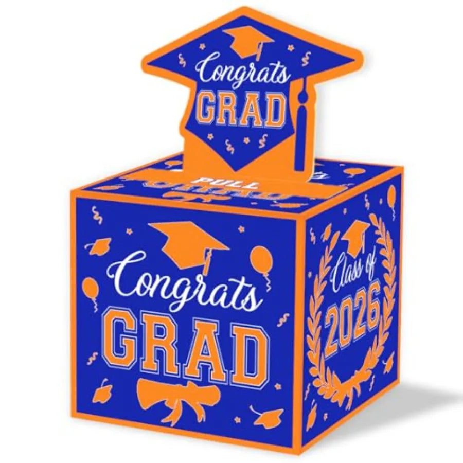 2026 Graduation Money Gifts Pull Box for Cash, Black and Pink Class of 2026 Graduation Money Holder for Grad Party