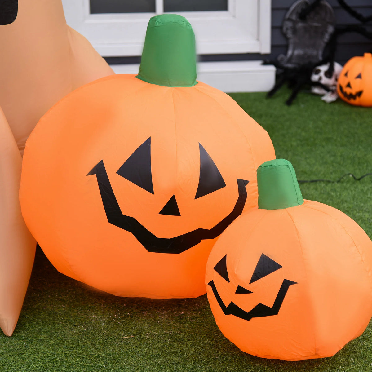 HOMCOM Halloween Inflatable Outdoor Tree Decoration With LED Lights
