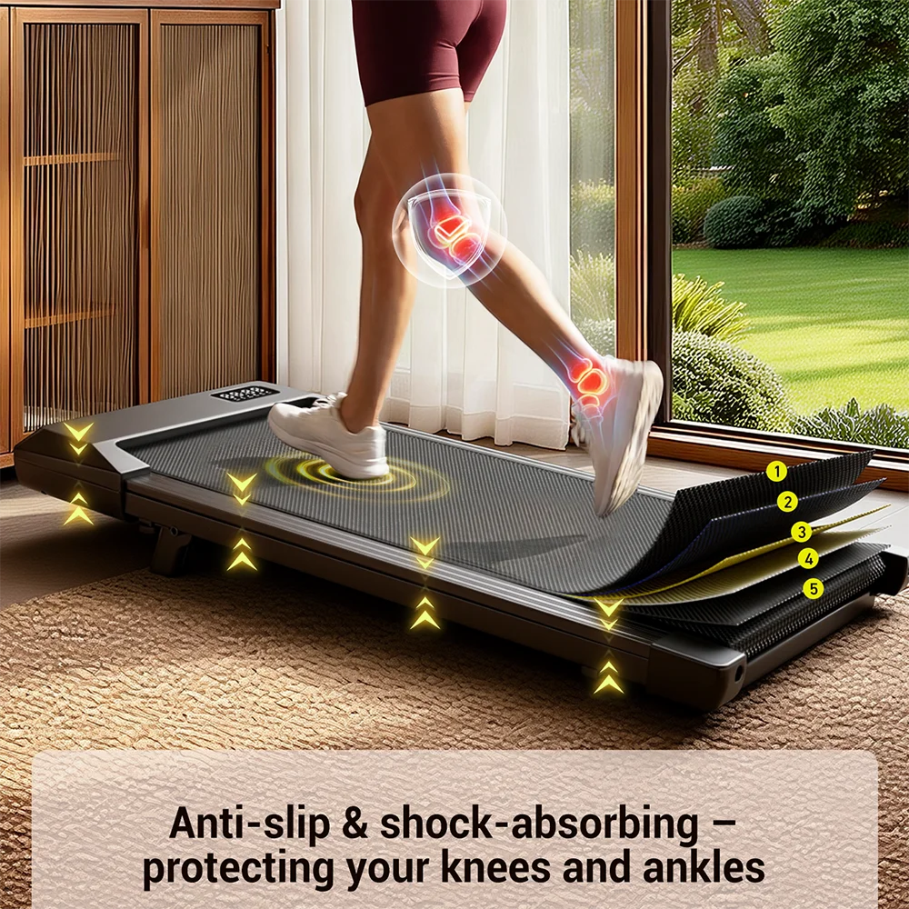 Superun Portable Under Desk Walking Pad Treadmill With LCD Display