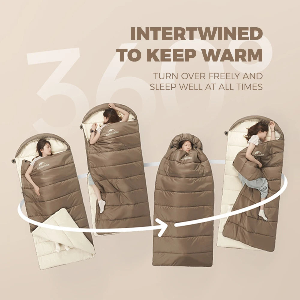 Naturehike Waterproof Four Season Camping Sleeping Quilt With Hood