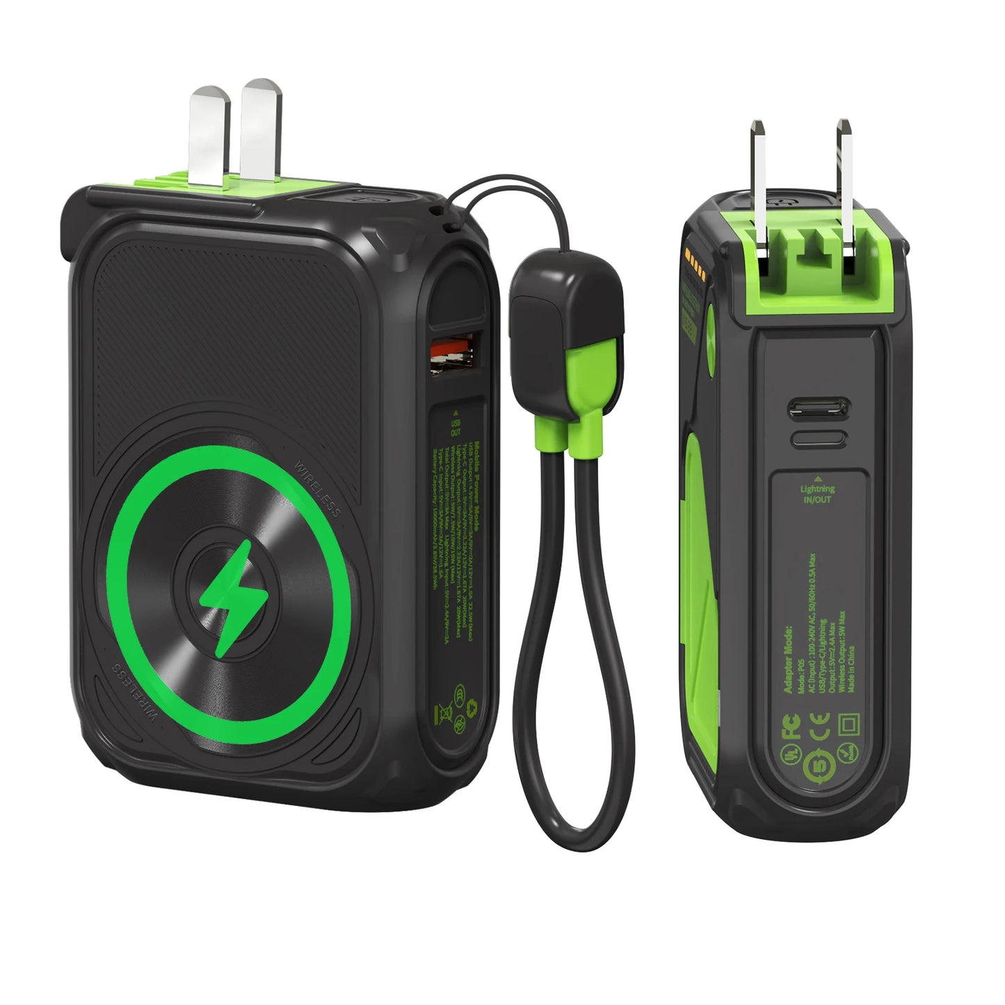 Prunus 22.5W Magnetic Wireless Power Bank USB Type C