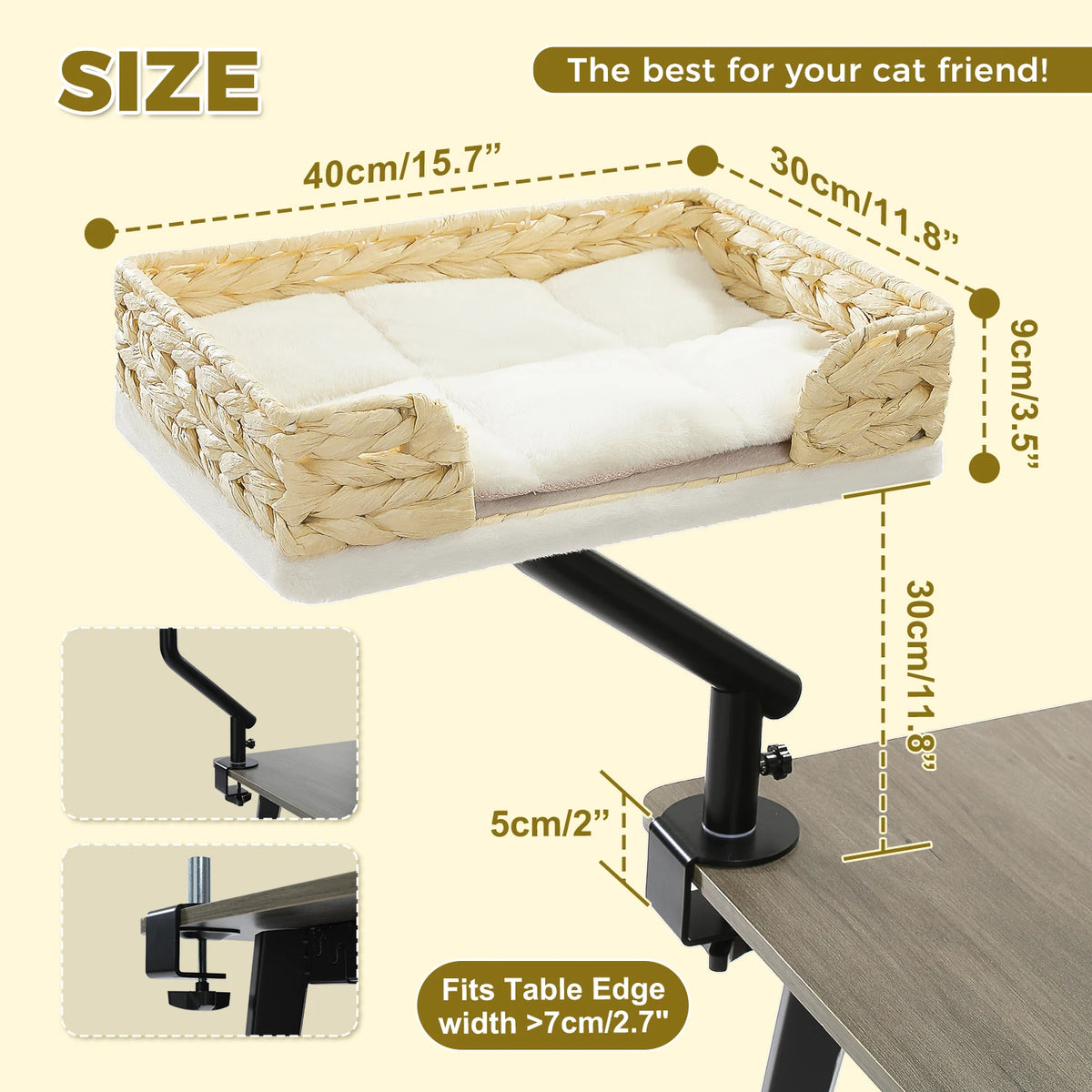 PAWZ Road 360 Degree Rotatable Cat Desk Bed And Hammock