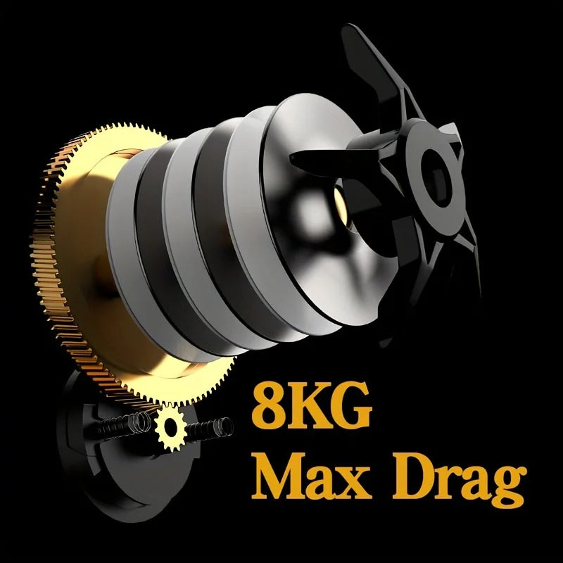 Integrated Water Drop Wheel Baitcast Reel Stainless Steel Construction
