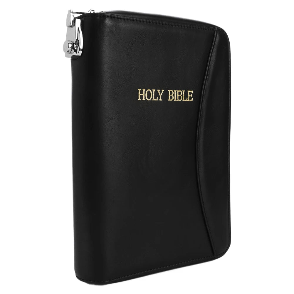 Lockable Soft Pistols Case Bible Style Leather Gun Bag Concealment