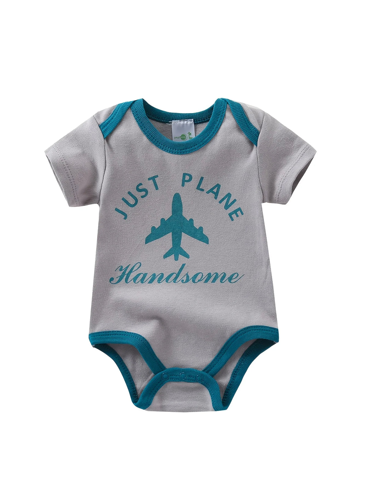 Baby Boy Short Sleeve Cotton Romper With Gentleman Bow Tie