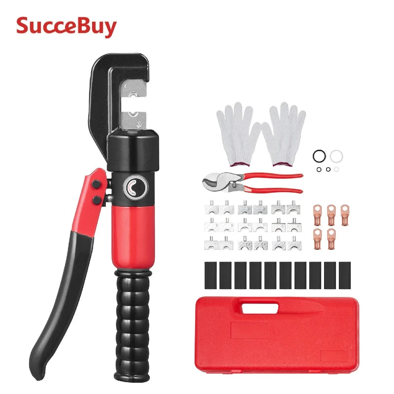 SucceBuy AWG12-2/0 Hydraulic Crimping Tool Copper And Aluminum Terminals