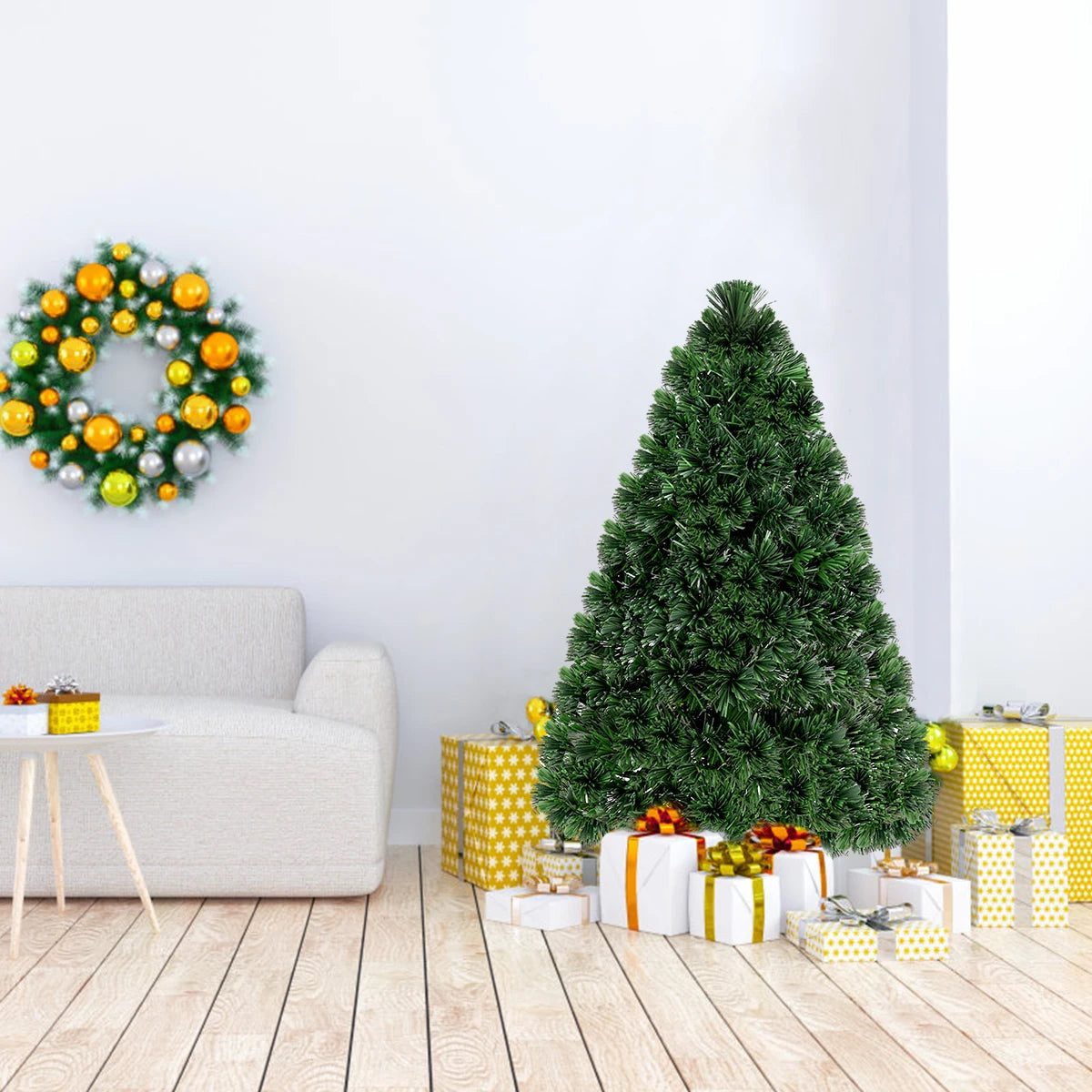 Lifezeal Artificial Christmas Tree Featuring Quick Setup And Stability
