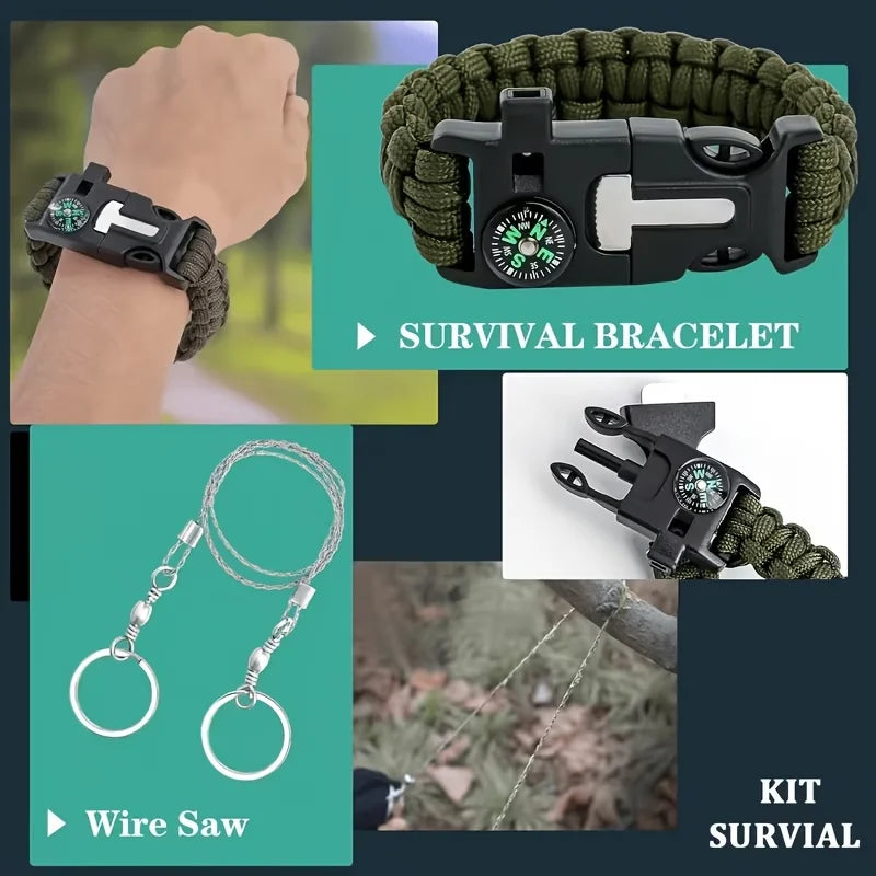 Multi Functional Tool Backpack Survival Kit With MOLLE Pouches