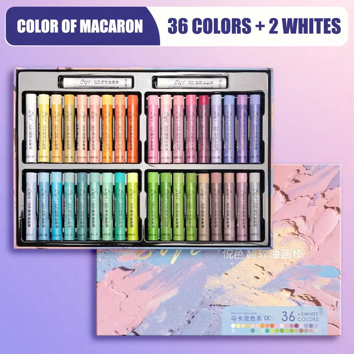 48-Piece Soft Oil Pastel Set For Art And Graffiti Drawing