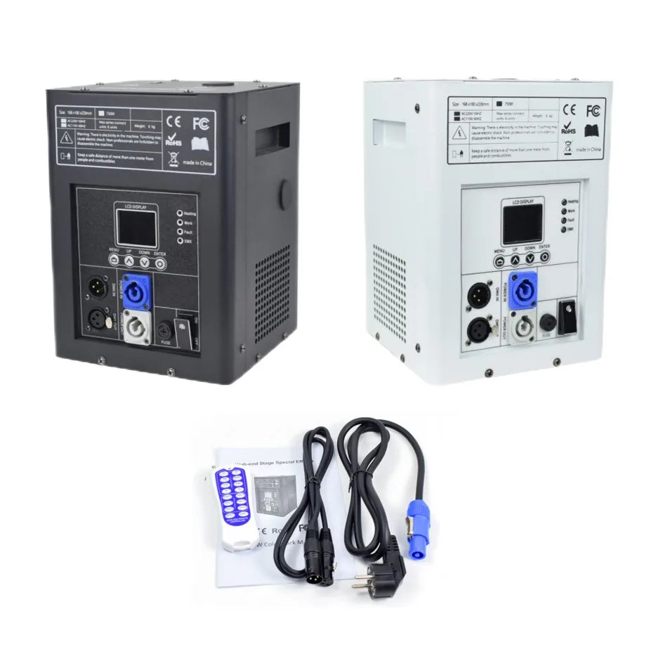 2  Cold Spark Machine Ti Powder 750W  Cold Firework Machine DMX Remote Control LCD Cold Sparking Machine Powder Ti