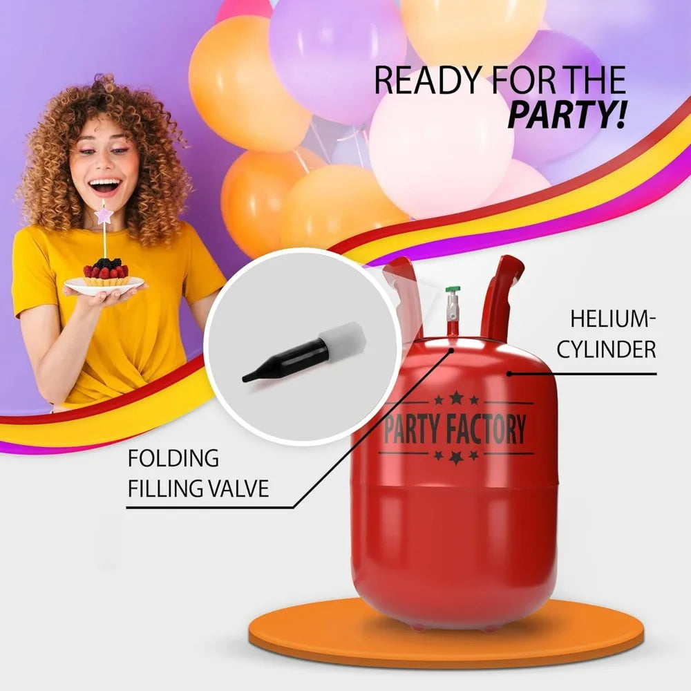 Party Factory Disposable Helium Tank For Latex Foil Balloons