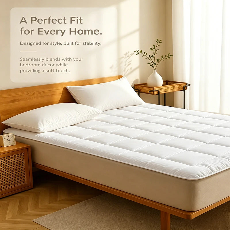 Lightweight Breathable Thin Polyester Mattress Protector