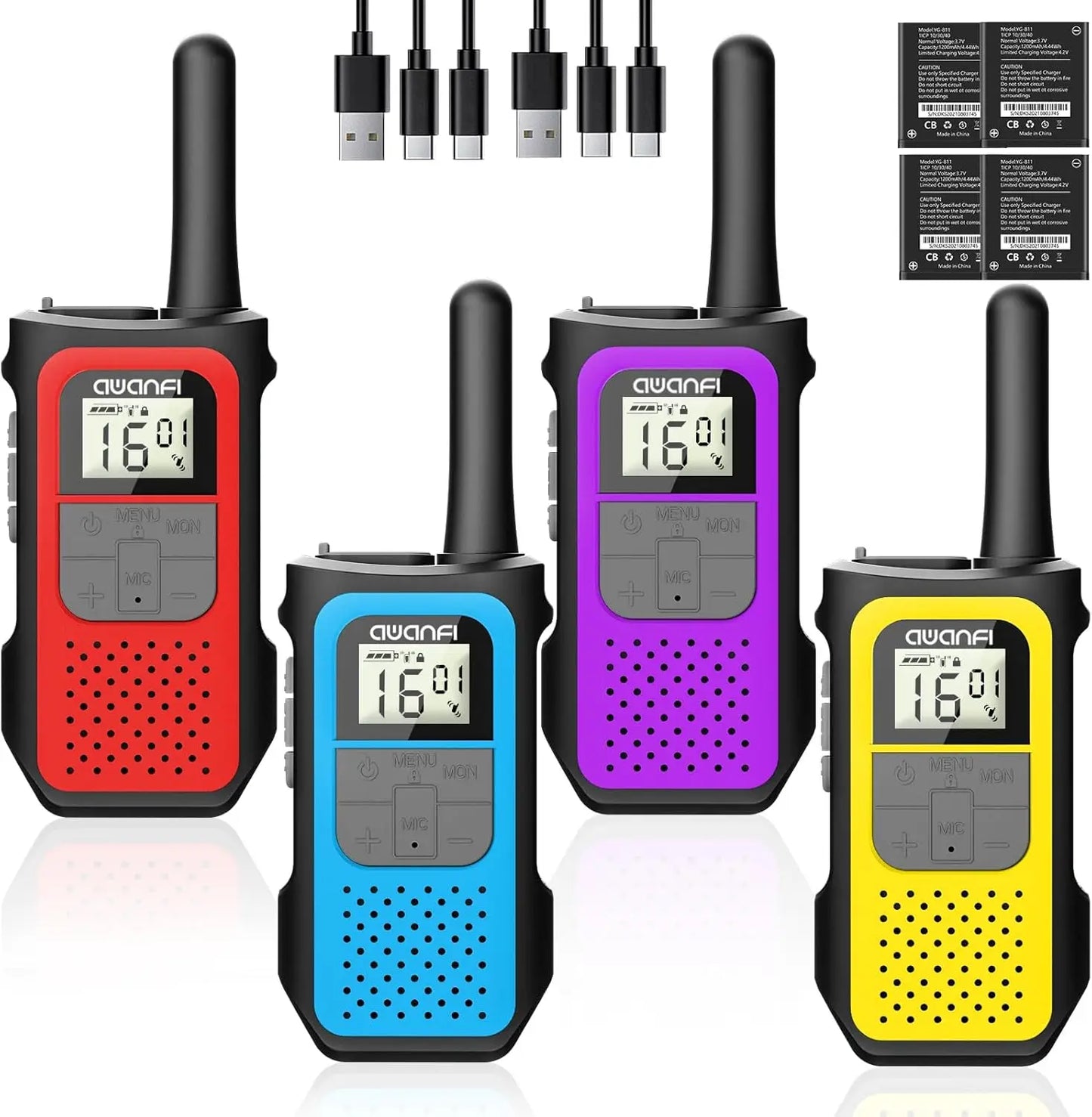 AWANFI Walkie Talkies Long Range 2 Way Radios VOX Outdoors