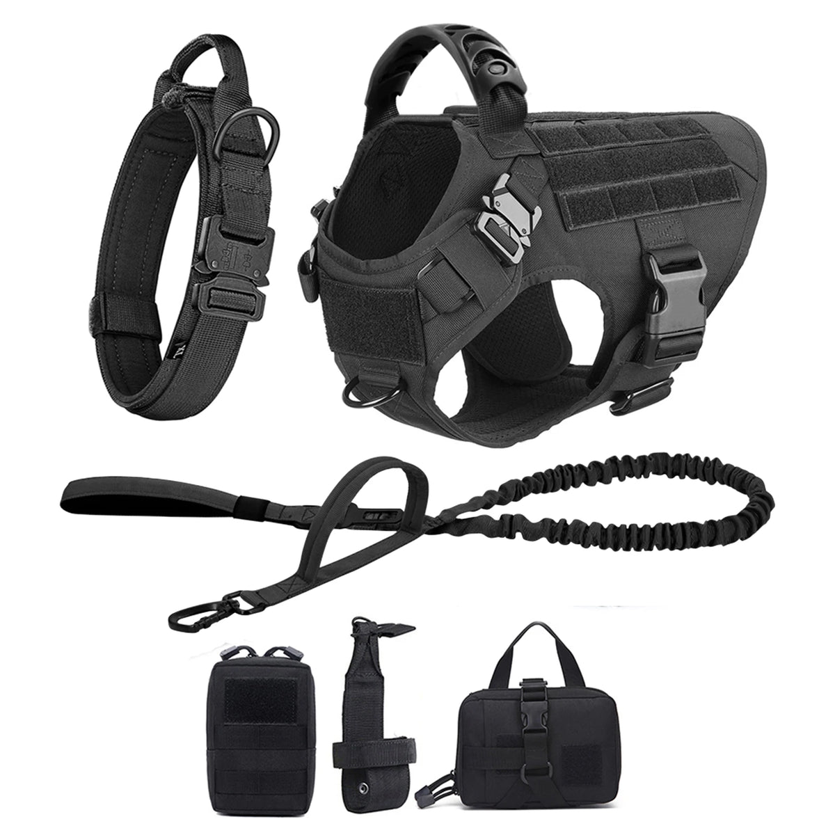 Durable Nylon Dog Harness And Leash Set For Daily Walks