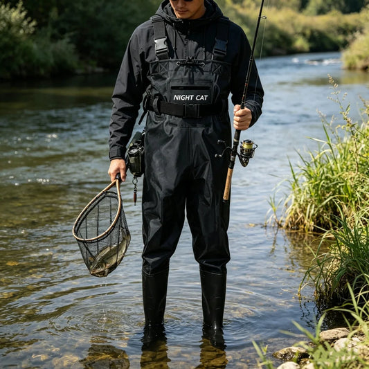 Night Cat Waterproof Fishing Hunting Chest Waders With Bootfoot