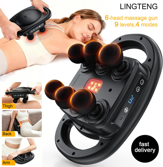 LINGTENG Deep Tissue Massage Gun for Muscle and Back Relief